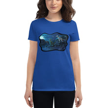 Load image into Gallery viewer, Women's "Nighttime Raptors" Graphic Tee