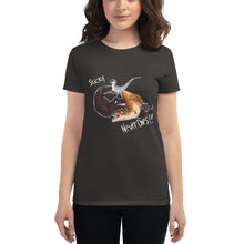 Load image into Gallery viewer, Women's "Sticky Never Dies" Graphic Tee