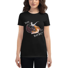 Load image into Gallery viewer, Women's "Sticky Never Dies" Graphic Tee