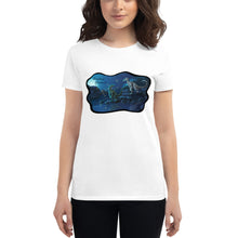 Load image into Gallery viewer, Women's "Nighttime Raptors" Graphic Tee