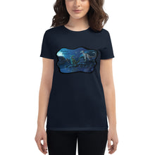 Load image into Gallery viewer, Women's "Nighttime Raptors" Graphic Tee