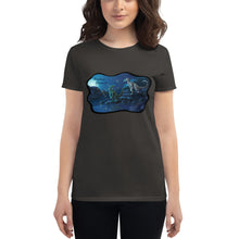 Load image into Gallery viewer, Women's "Nighttime Raptors" Graphic Tee