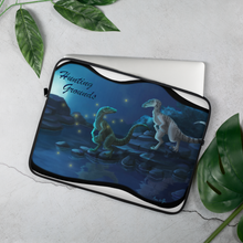Load image into Gallery viewer, "Nighttime Raptors" Laptop Sleeve