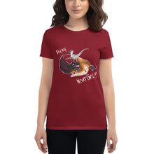 Load image into Gallery viewer, Women&#39;s &quot;Sticky Never Dies&quot; Graphic Tee
