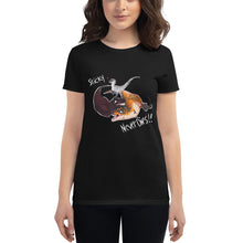 Load image into Gallery viewer, Women&#39;s &quot;Sticky Never Dies&quot; Graphic Tee
