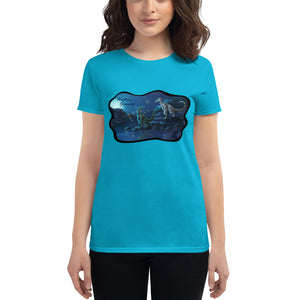 Women's "Nighttime Raptors" Graphic Tee